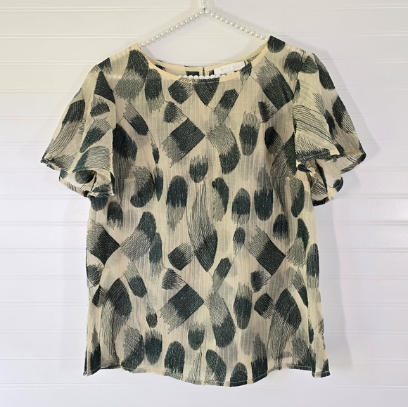 Anthropologie Eri + Ali Embroidered Veranda Blouse Medium - Picture 4 of 8